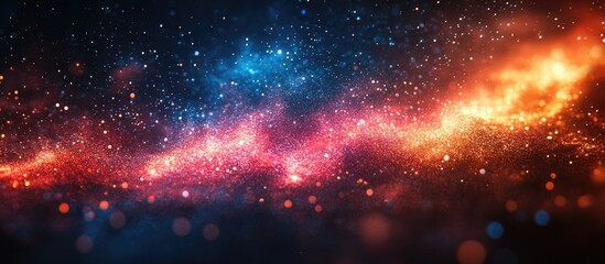 Fototapeta premium New Year celebration fireworks backdrop with abstract merging of Great Britain and Malawi flags in a vibrant cosmic scene.