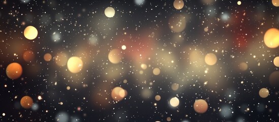Obraz premium Festive winter bokeh backdrop with soft glowing lights and subtle fireworks for a warm celebration atmosphere