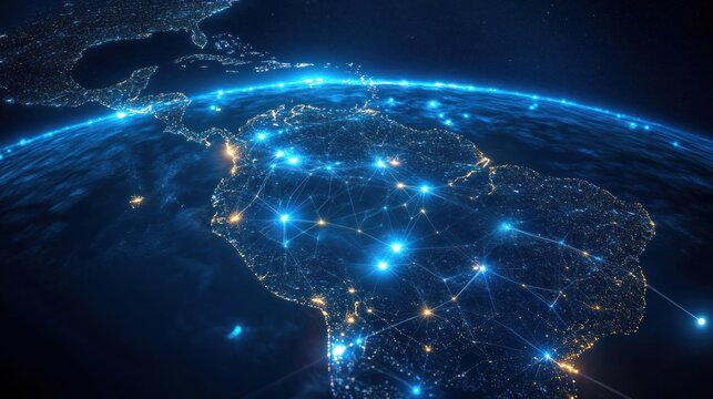 South America: Connected by Light