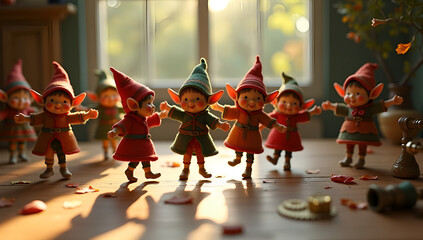 Tiny Elves Dance Among Shiny Mechanics