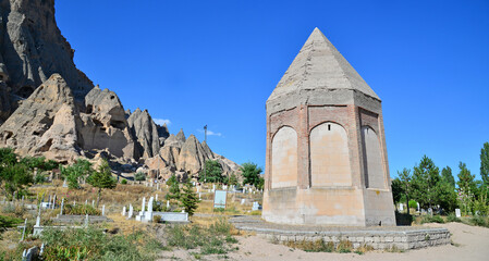 Selime Sultan Tomb, located in Aksaray, Turkey, was built in the 13th century.