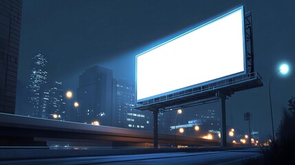 Blank mockup advertising billboard
