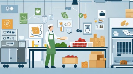 Engaging Food Safety Infographic with Clear Visuals