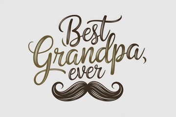 A handwritten message wishing a grandfather a happy Father's Day.