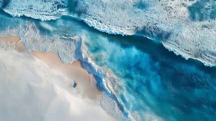Fototapeta premium The turquoise blue sea, golden sandy beaches and stunning natural beauty.