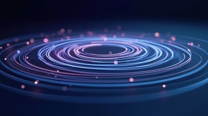 Abstract Concentric Sound Wave Background