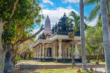 Obraz premium Buddhist temple Vihara Empu Astapaka at Gilimanuk, Melaya, Jembrana, Bali