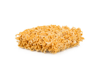 Uncooked instant noodles isolated on transparen png.