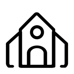 School symbol - modern education or office icon symbol