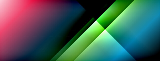 Colorful gradient with lines made of shadow and light. Creative background