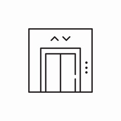 lift elevator icon sign vector