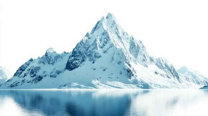 Obraz premium Majestic Snow-Capped Mountains Overlooking a Serene Lake