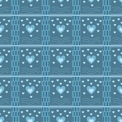 seamless pattern with hearts