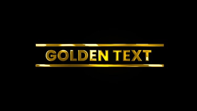 Golden Shiny Metal Text Expensive Baller Title Intro