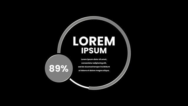 Animated Circle Infographic With Percentage & Description