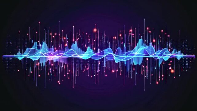 abstract blue wave background