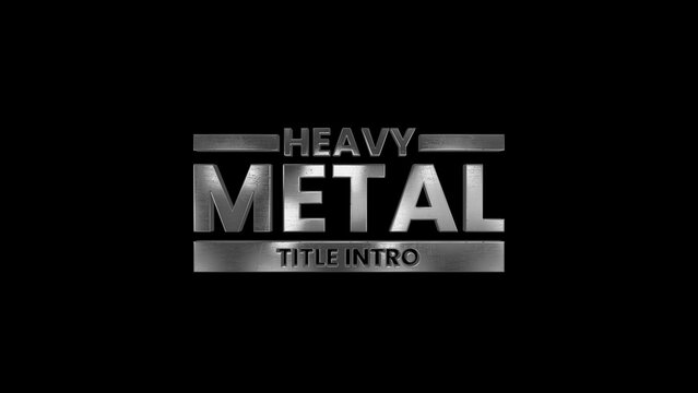 Rough Realistic Metal Text Powerful Title Intro