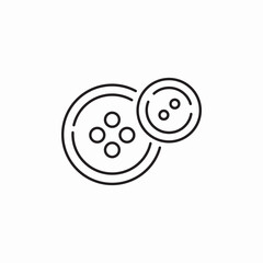 clothes buttons icon sign vector