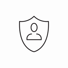 user insurance icon sign vector
