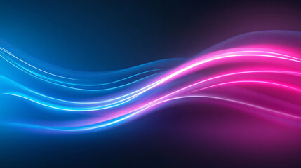 Fototapeta premium Vibrant Abstract Neon Lights: Dynamic Patterns on a Black Background for a Modern Aesthetic Experience