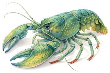 lobster isolated on white