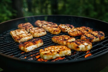 Halloumi Cheese on Grill