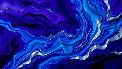 Obraz premium Purple and Silver Cosmic Storms for widescreen backgrounds