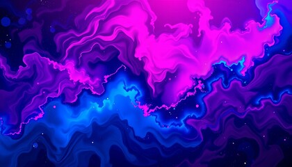 Cosmic Nebula Gradients: Deep Cobalt and Magenta Background for Versatile Designs