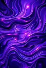 Obraz premium Swirling purples and deep blues cosmic tapestry for widescreen backgrounds