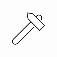 hammer construction tool icon sign vector