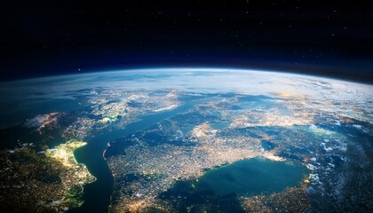 near space photography 20km above ground real photo
