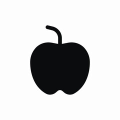 apple fruit icon sign vector