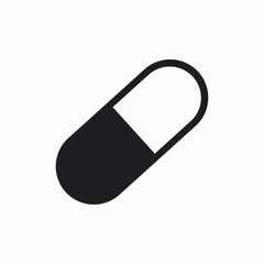 drug capsule icon sign vector