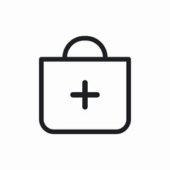 medical bag icon sign vector