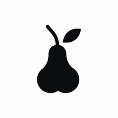 pear fruit icon sign vector