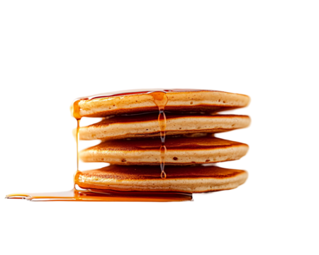 a stack of pancakes with syrup