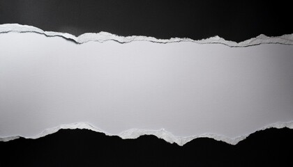torn paper on black background
