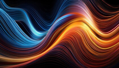 Fototapeta premium fluid lines of color movement
