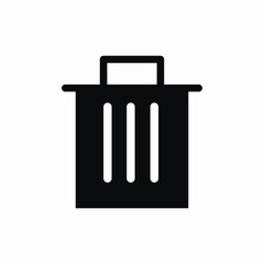 trush bin icon sign vector