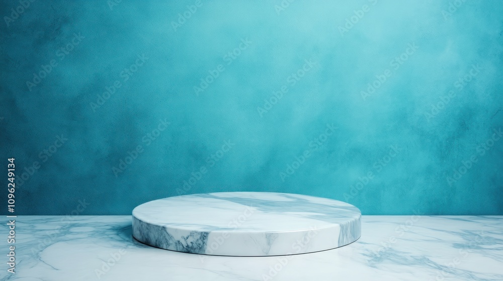 Fototapete stylish marble display stand minimalist setting product photography calm environment close-up view m