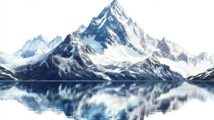 Obraz premium Majestic Snow-Capped Mountains Reflecting on a Serene Lake