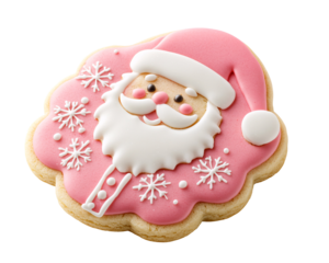 a cookie with a face and beard