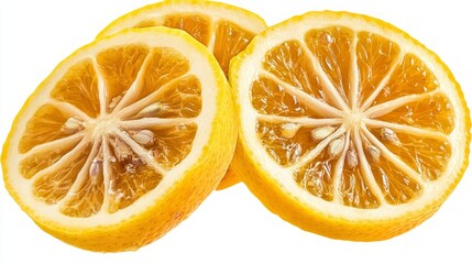 Close-up of Fresh Lemon Slices