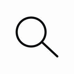 magnifier search icon sign vector