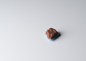 single blue stone isolated