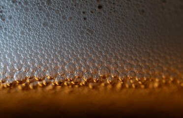 water drops in the glass