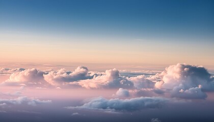 serene sky above clouds soft pastel neutral colors minimalist aesthetic wallpaper