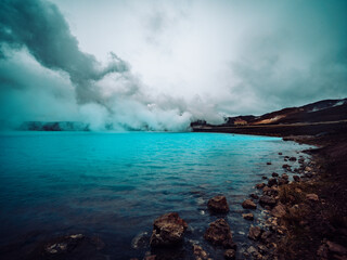 Fototapeta premium Geothermal hot spring. Myvatn.