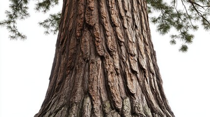 Majestic Tree Trunk in Nature's Embrace