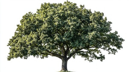 Majestic Oak Tree Against a Clear Sky